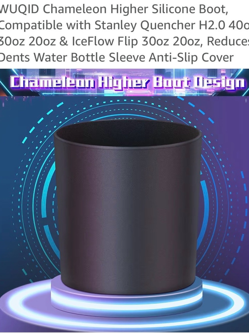 Stanley Chameleon Silicone Boot in Black
